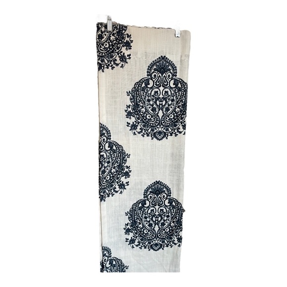 The Luxury Collection indigo and white chinoiserie medallions curtain panels - Picture 9 of 9